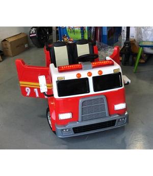 CAMIÓN DE BOMBEROS 12V, 2 PLAZAS, ROJO, RC PARENTAL - INDA557-LE3923